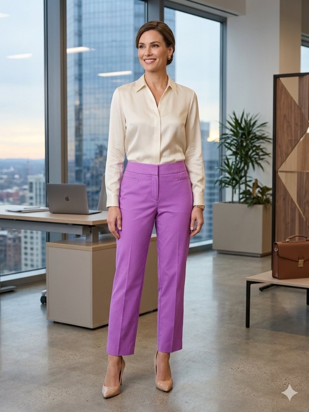 NWT Ann Taylor Curvy Fit Mid-Rise Cropped Slim-Leg Pants (00P)